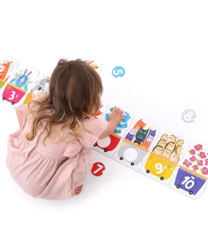 Banana Panda Make a Match Puzzle Number Train