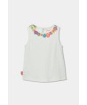 T-shirt Branca com Flores