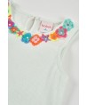 T-shirt Branca com Flores