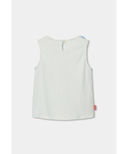 T-shirt Branca com Flores