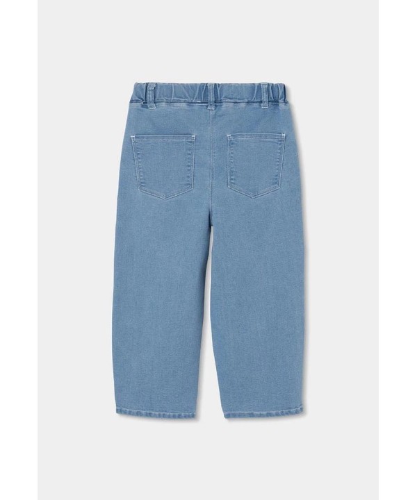 Calças Denim Flores Boboli