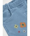 Calças Denim Flores Boboli