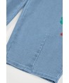 Calças Denim Flores Boboli
