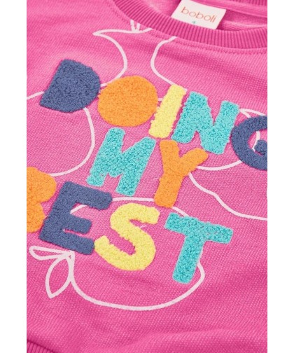 Sweat Jersey Rosa Boboli