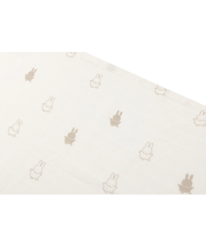 Musselina Happy Miffy Nougat Jollein