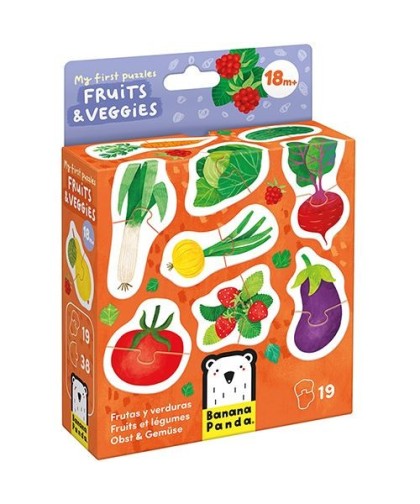 Banana Panda My First Puzzle: Fruits and Veggies - 18M+