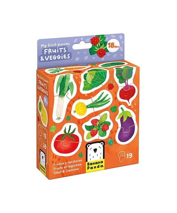 Banana Panda My First Puzzle: Fruits and Veggies - 18M+