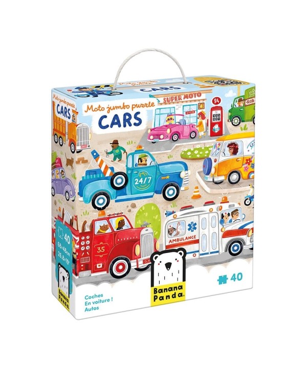 Banana Panda Moto Jumbo Puzzle Cars
