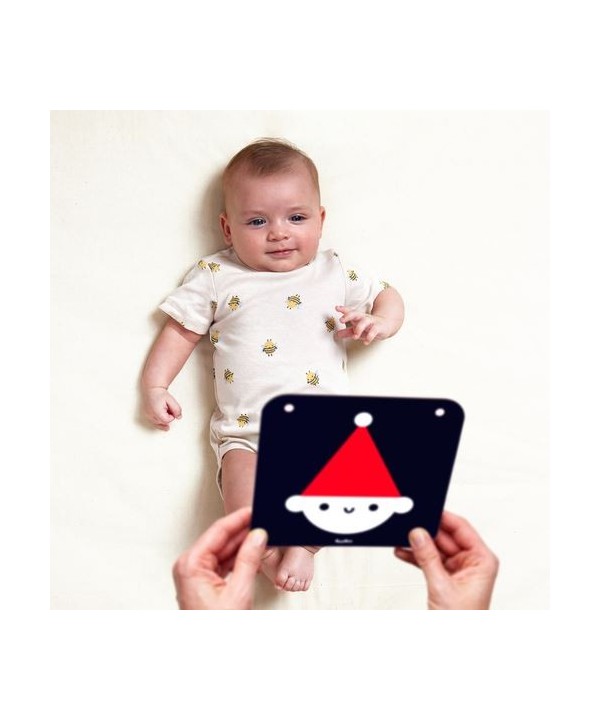 Banana Panda  Hight Contrast Baby Cards : Step 1-0m+ 3m+