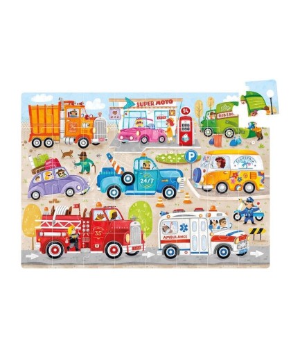 Banana Panda Moto Jumbo Puzzle Cars