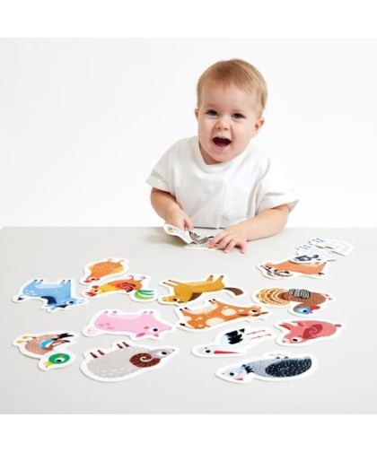 Banana Panda Puzzle Progressivo : Animais da quinta -Step 1- 18m+