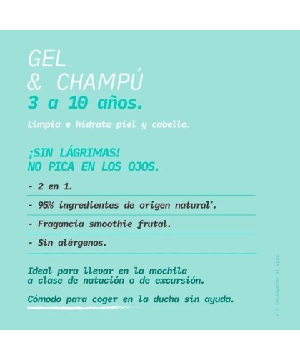 Suavinex Gel de Duche e Champô Kids 3-10 Anos