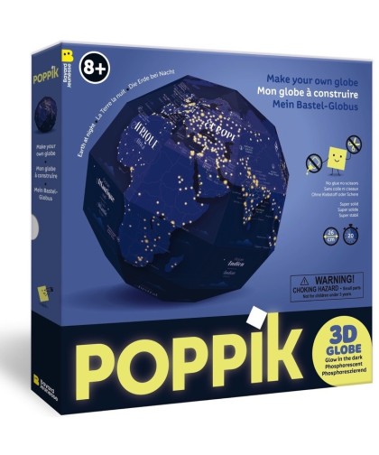 Poppik Globo Terrestre  3D 8+