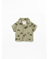 Camisa com estampado de palmeiras