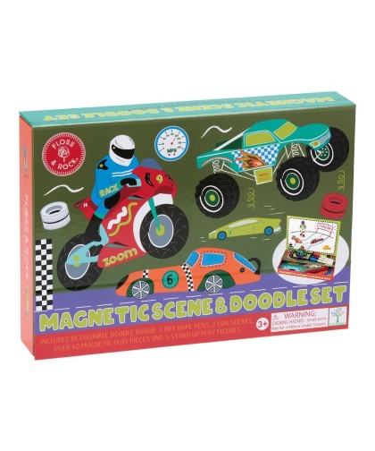 Floss & Rock- Maleta Magnético com Cenário e Desenho- Cars