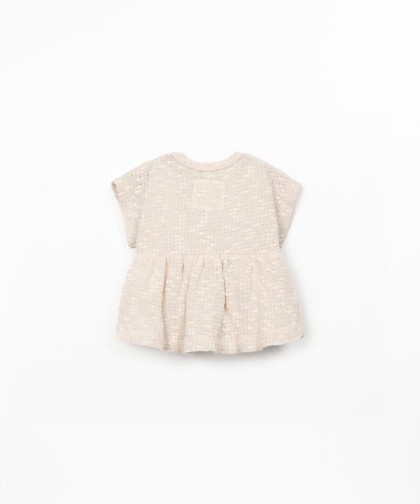 Túnica com mistura de algodão e algodão reciclado