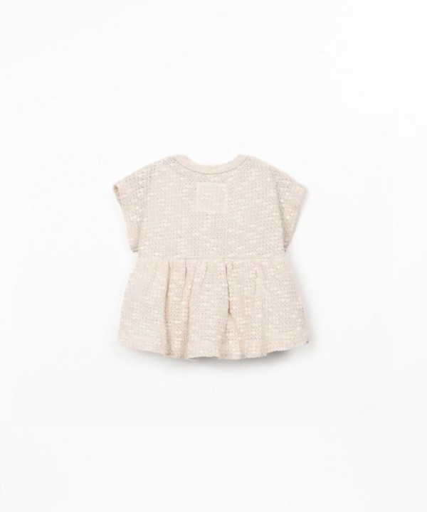 Túnica com mistura de algodão e algodão reciclado