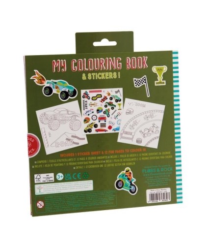 Floss & Rock- Livro de Colorir Perfumado Cars