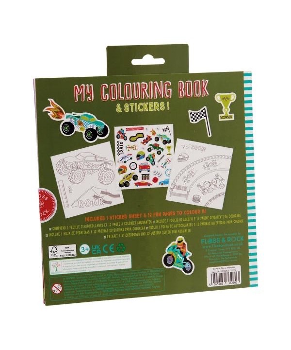 Floss & Rock- Livro de Colorir Perfumado Cars