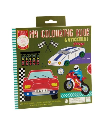 Floss & Rock- Livro de Colorir Perfumado Cars