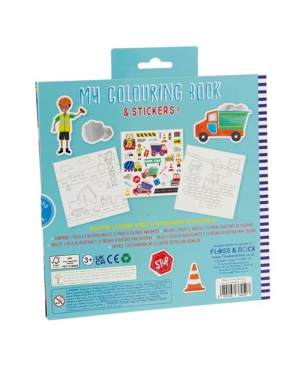 Floss & Rock- Livro de Colorir Perfumado Construction