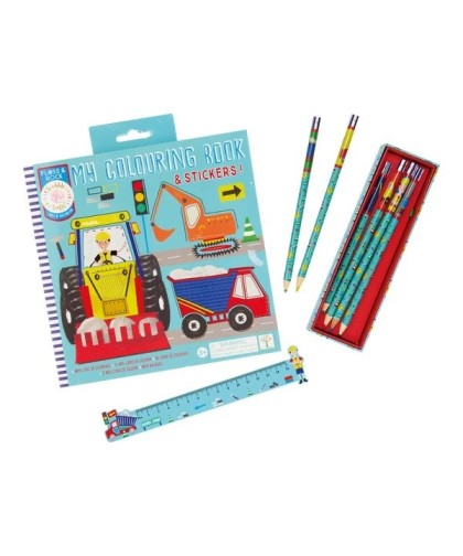 Floss & Rock- Livro de Colorir Perfumado Construction