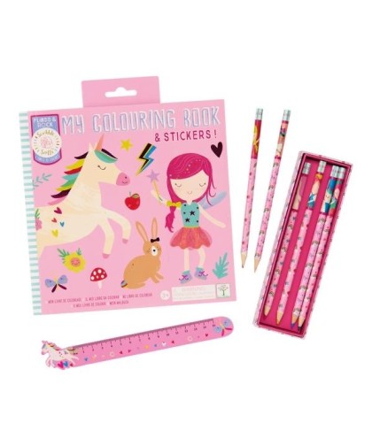 Floss & Rock- Livro de Colorir Perfumado Rainbow Fairy