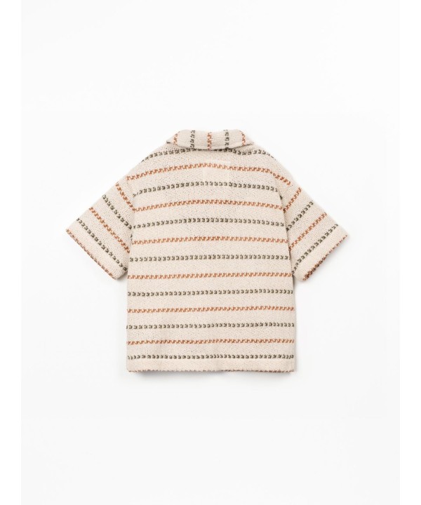 Camisa em mistura de algodão e fibras recicladas