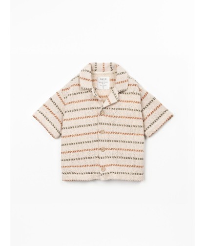 Camisa em mistura de algodão e fibras recicladas