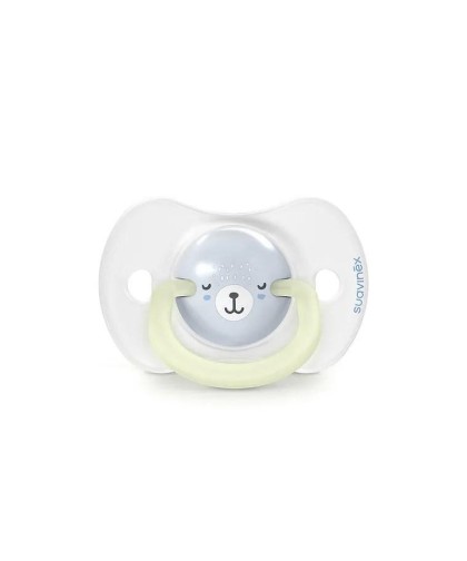 Suavinex – 2 Chupetas – Silicone SX Pro Fisiológica 6-18m – Night&Day