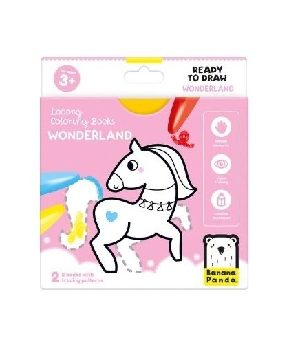Banana Panda- Livros de Colorir Longos Wonderland 3+