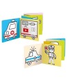 Banana Panda- Livros de Colorir Longos Veículos de Trabalho 3+