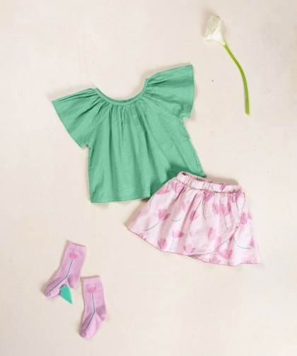 Túnica com elástico no peito