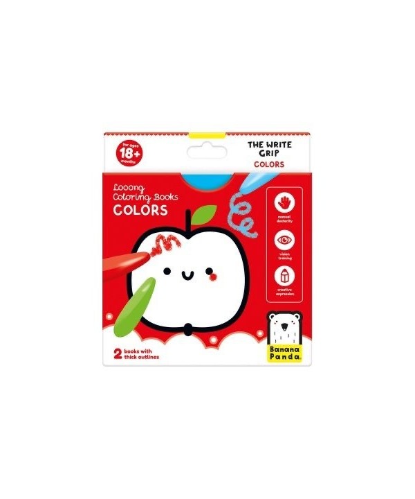 Banana Panda- Livros de Colorir Longos Cores +18 meses
