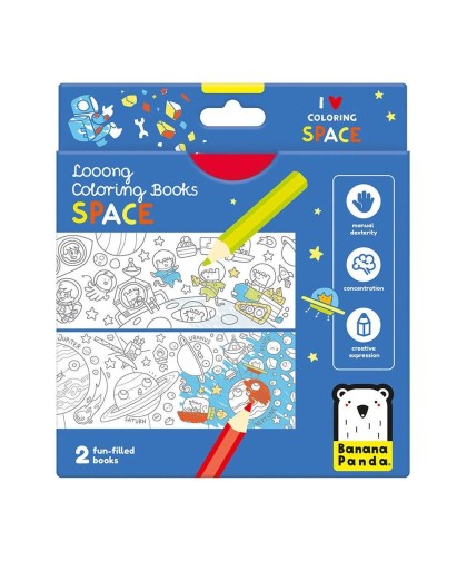 Banana Panda- Livros de Colorir Longos Espaço