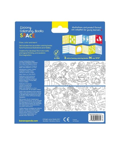 Banana Panda- Livros de Colorir Longos Espaço