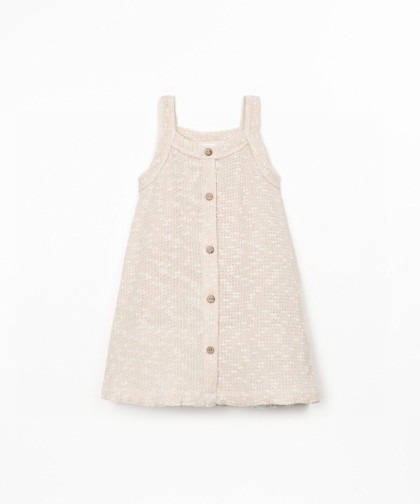 Vestido mistura de algodão e algodão reciclado