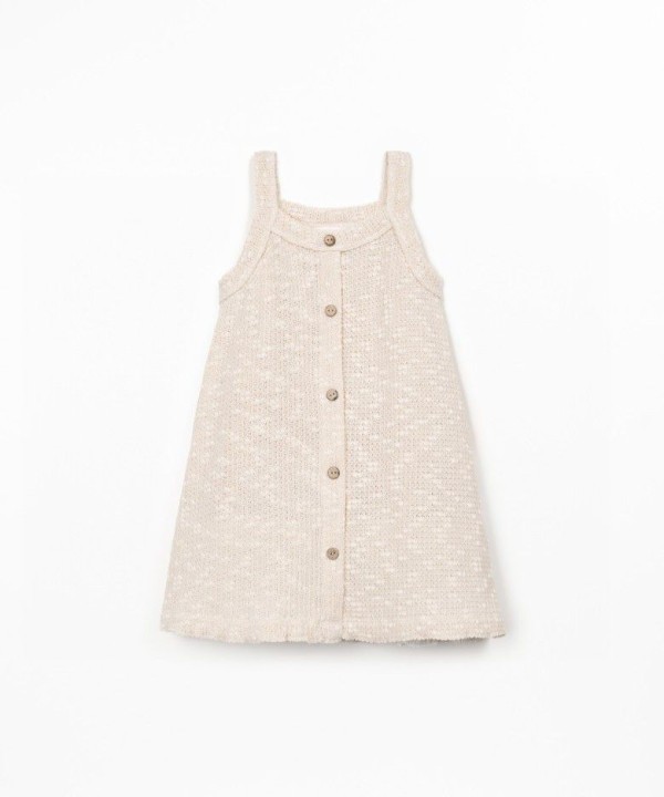 Vestido mistura de algodão e algodão reciclado