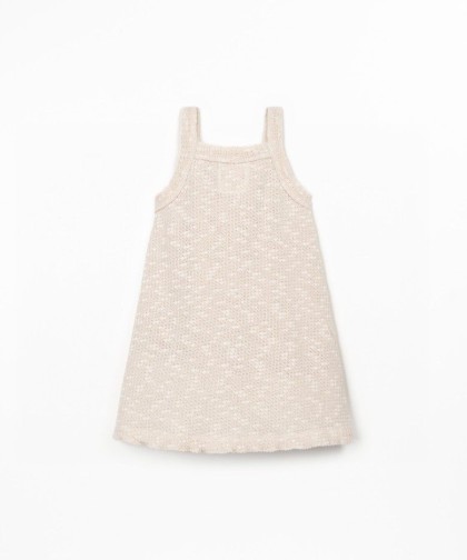 Vestido mistura de algodão e algodão reciclado