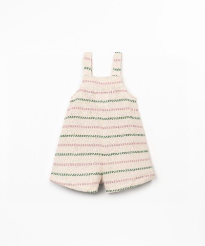 Macacão de malha às riscas