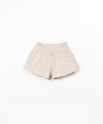 Calção com cinto elástico e laço decorativo