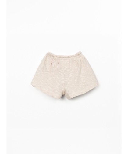 Calção com cinto elástico e laço decorativo