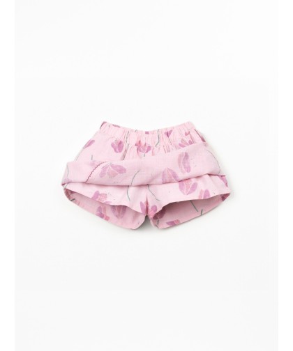 Saia calção com estampado