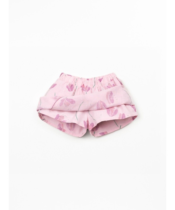 Saia calção com estampado