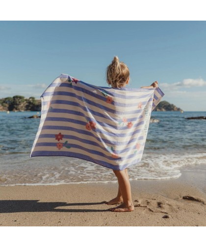 Little Dutch- Toalha de Praia Dreamy Purole Stripe