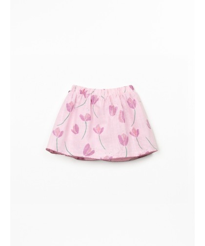 Saia calção com estampado