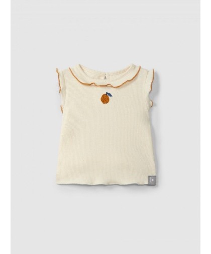 Singlet com Bordado Ocre