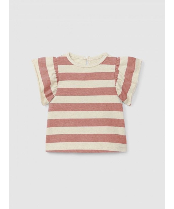 T-shirt de Riscas com Folho