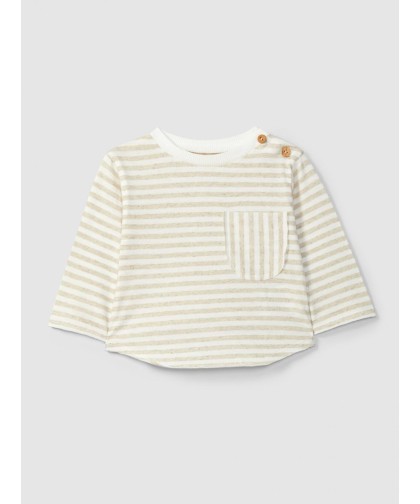 Snug- Longsleeve Riscas com bolso