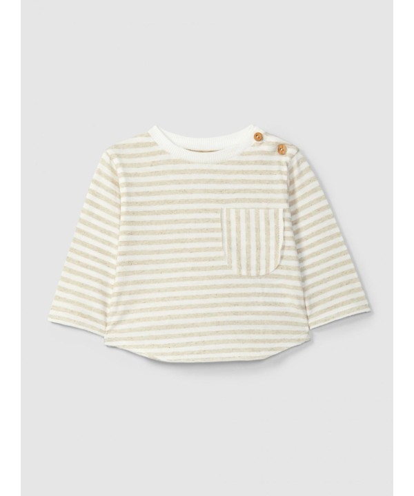 Snug- Longsleeve Riscas com bolso